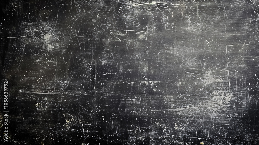 Fototapeta premium Old black background with a grunge texture, dark wallpaper, or chalkboard concrete.