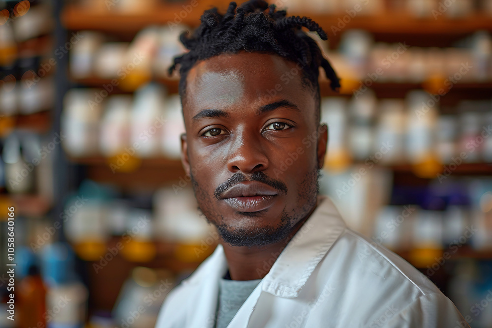 Generative AI Image of Pharmacist at Work in a Pharmacy, medication sphere, meds prescription Generative AI Image of Pharmacist at Work in a Pharmacy, medication sphere, meds prescription