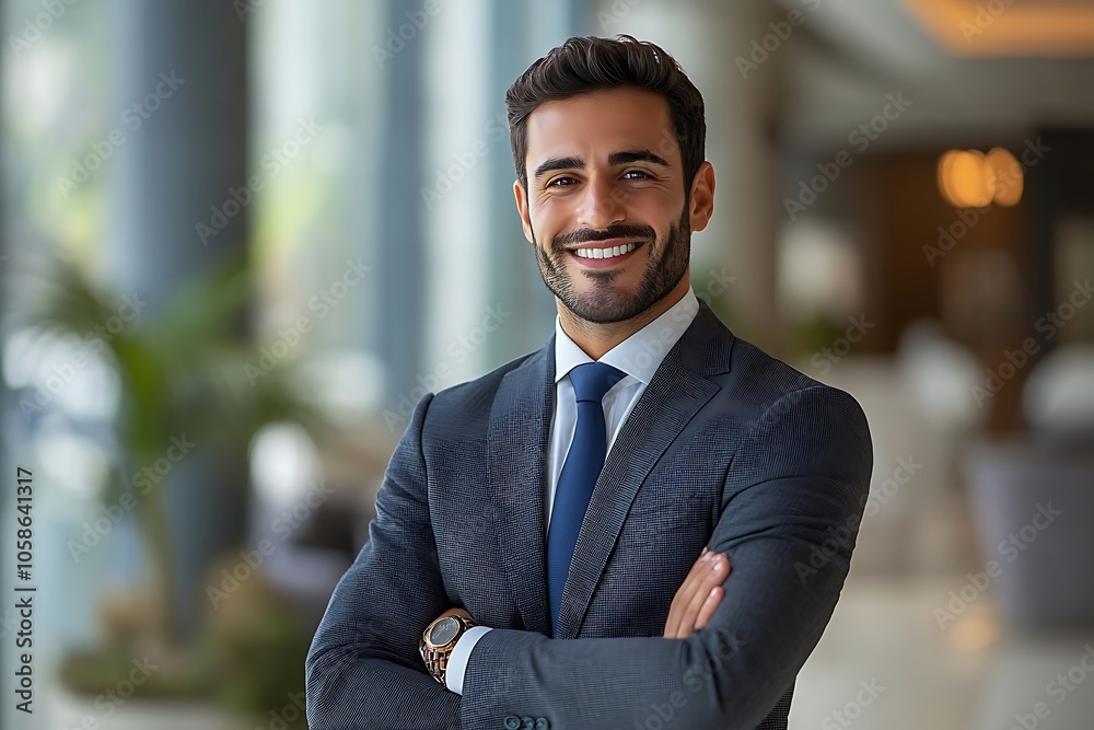 Confident Businessman in Sharp Suit and White Shirt Portrait Confident Businessman in Sharp Suit and White Shirt Portrait