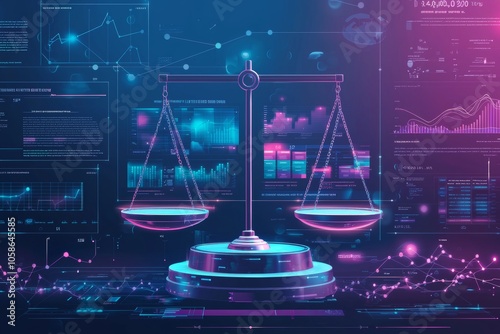 Visual representation of a legal dashboard showcasing ai-driven metrics for tracking case progress and outcomes photo