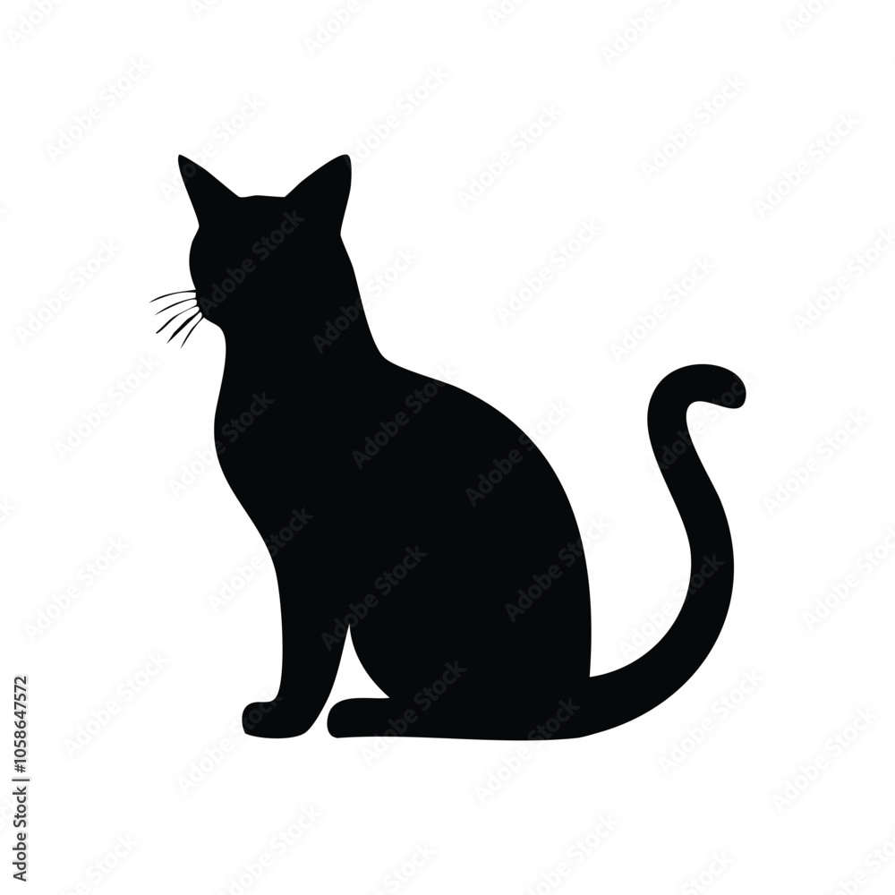 Cat silhouette design vector illustration Cat silhouette design vector illustration