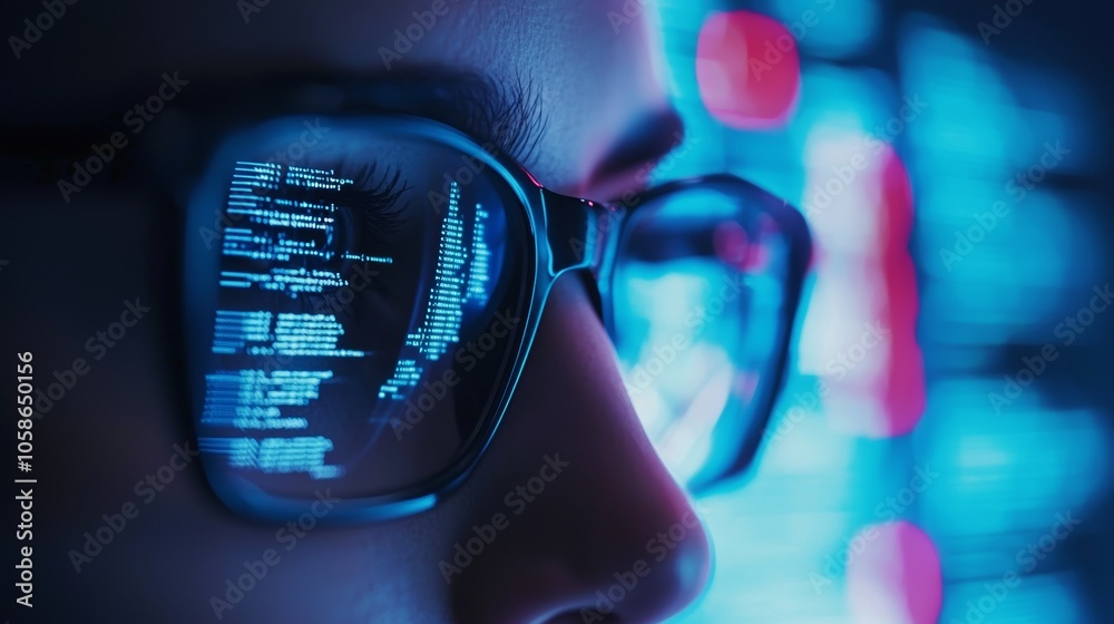 Close-up of a blockchain developer coding an ai application aimed at improving transaction speed and security Close-up of a blockchain developer coding an ai application aimed at improving transaction speed and security