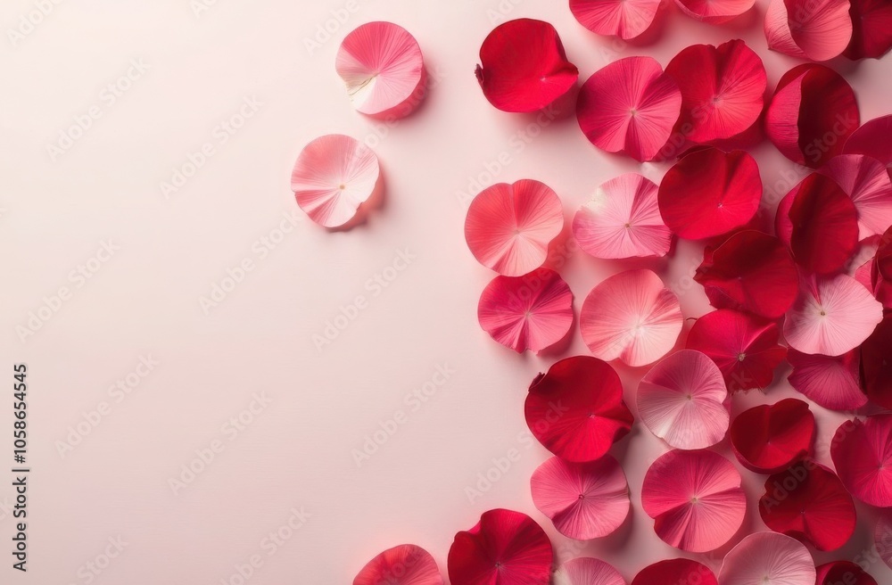 rose petals of different colors on a pink background rose petals of different colors on a pink background