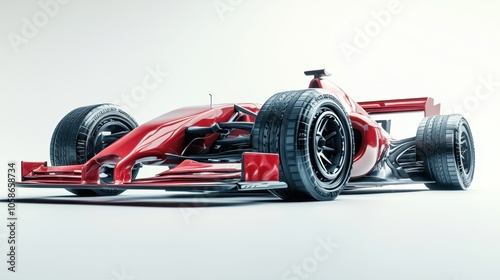 Red Formula Car.