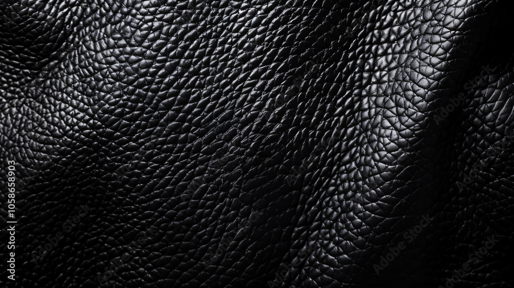 Panorama of black leather texture and background. Panorama of black leather texture and background.