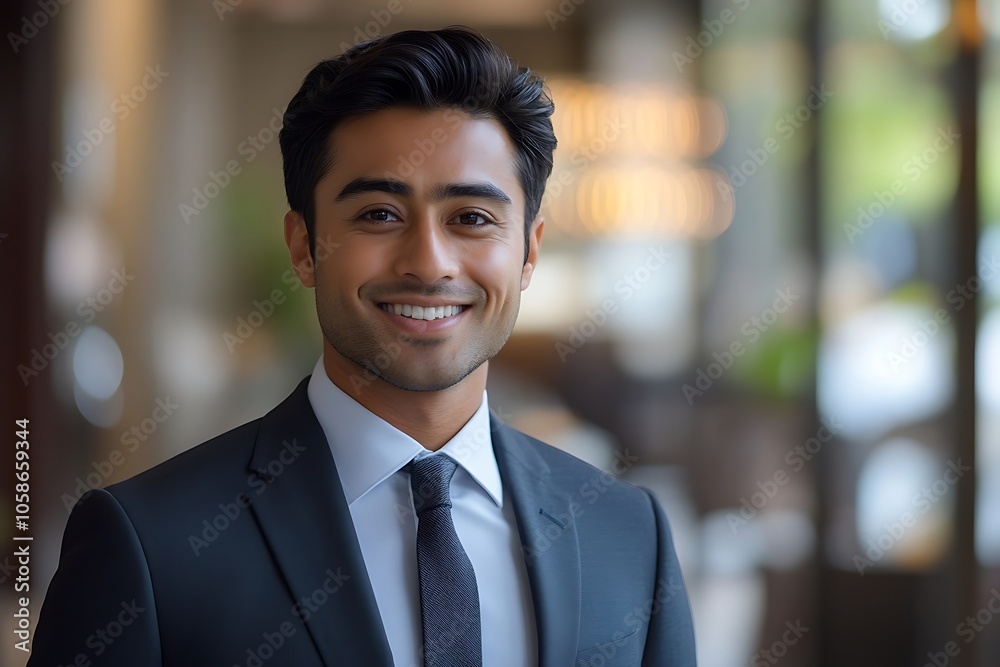 Confident Businessman in Suit, Smiling and Ready for Success Confident Businessman in Suit, Smiling and Ready for Success