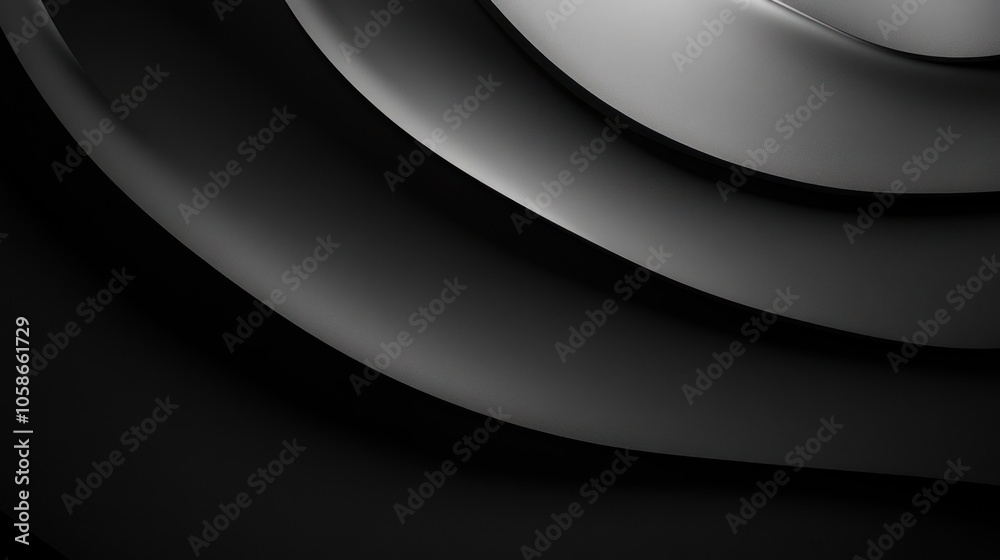 Abstract Background with Curving Lines