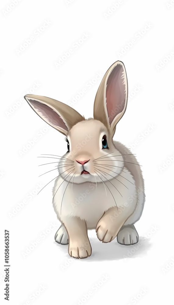Obraz premium Cute Rabbit Studio Portrait