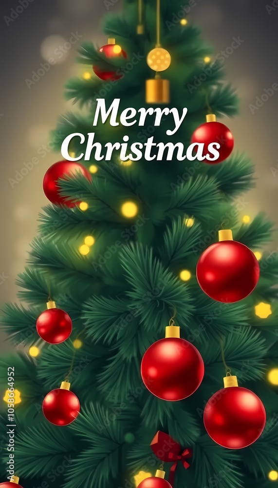 Obraz premium Decorated Christmas Tree