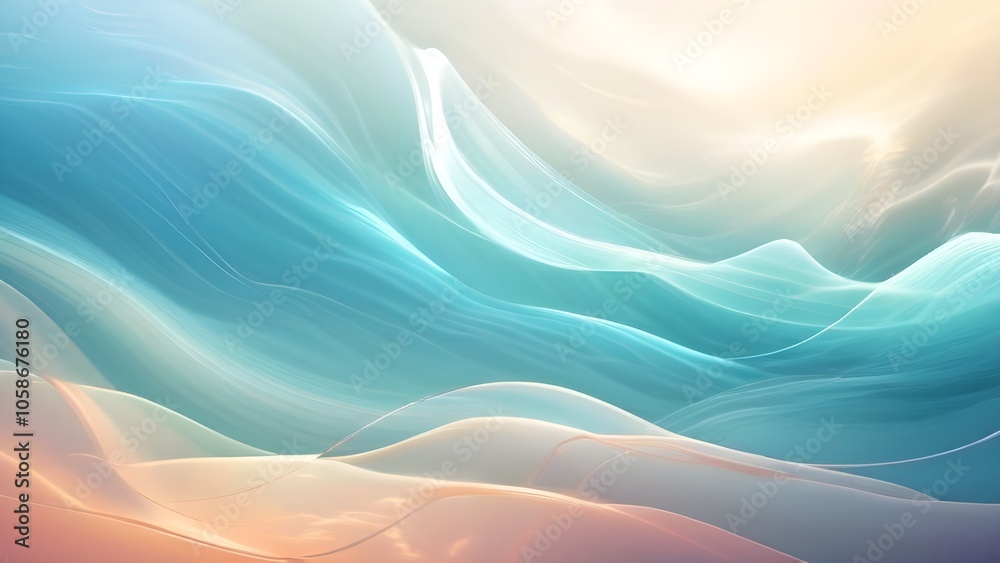 Animated floating particles in a smooth, slow wave pattern, evoking a sense of peaceful breathing in sync with their rise and fall Animated floating particles in a smooth, slow wave pattern, evoking a sense of peaceful breathing in sync with their rise and fall