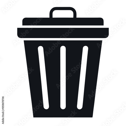 trash bin icon vector design