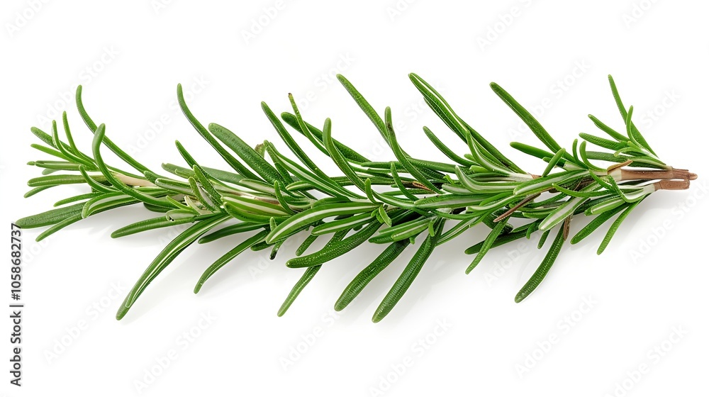 Rosemary branch isolated on a white background. Rosemary branch isolated on a white background.