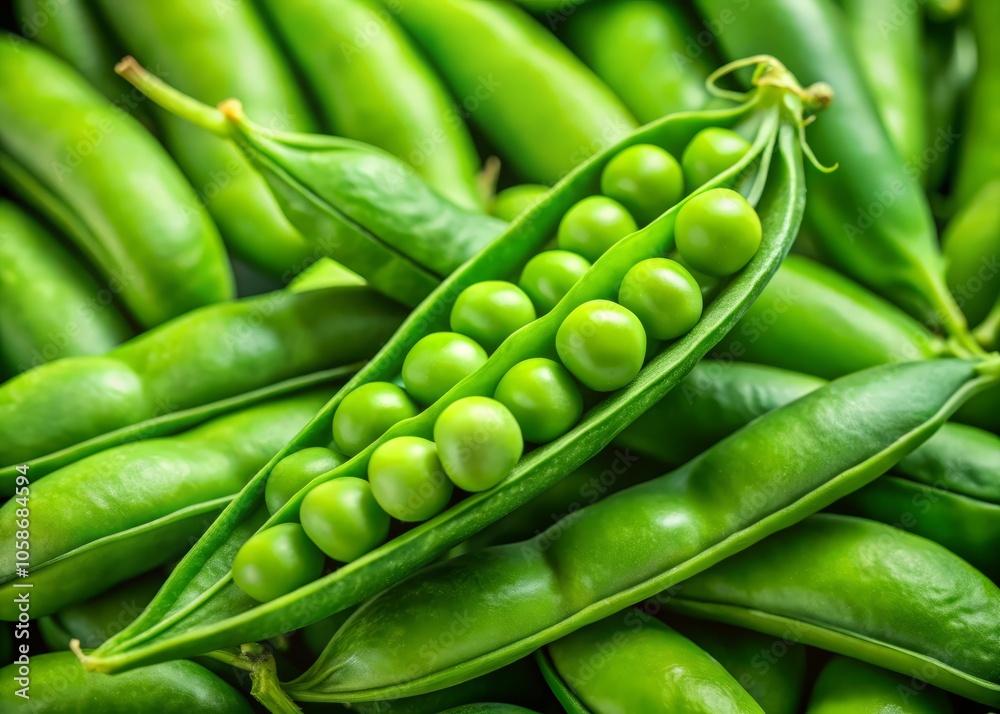 Closeup of Curved Green Pea Pods with Fuzzy Texture on a Light Background - Fresh Vegetables, Organic Produce, Healthy Eating, Plant-Based Diet, Culinary Ingredients Closeup of Curved Green Pea Pods with Fuzzy Texture on a Light Background - Fresh Vegetables, Organic Produce, Healthy Eating, Plant-Based Diet, Culinary Ingredients