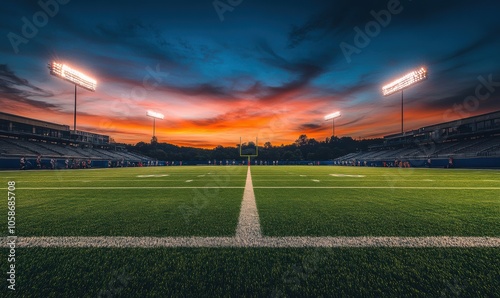 Football Field Sunset.