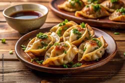 Deep Fried Gyoza Dumplings in a Culinary Delight - Crispy, Flavorful, and Authentic Japanese Cuisine for Food Lovers and Gourmet Experiences