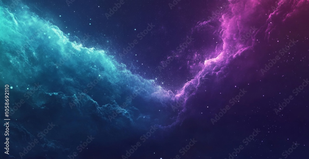 Cosmic Nebula: A Starry Night in Deep Space