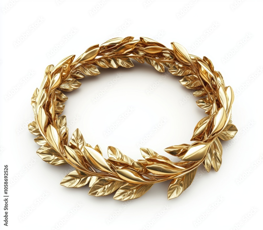 Golden Laurel Wreath. Golden Laurel Wreath.