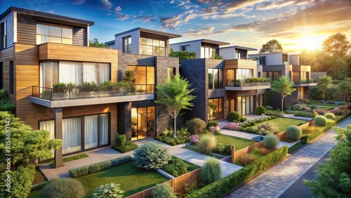 Innovative Modern Townhouses and Villas: Explore Prime Investment Opportunities in the Real Estate Market with Stylish Architecture and Sustainable Living Designs