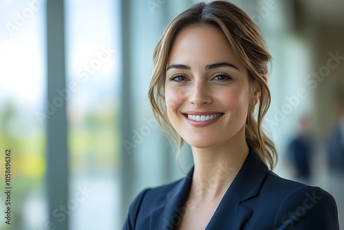 Confident Businesswoman in Formal Attire - Headshot Portrait