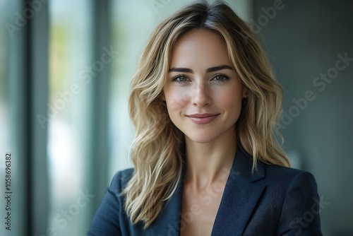 Confident Businesswoman in Blue Suit Smiling Free Download Confident Businesswoman in Blue Suit Smiling - GFXLoad