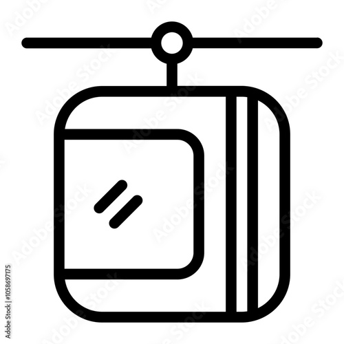 Cabin Line Icon