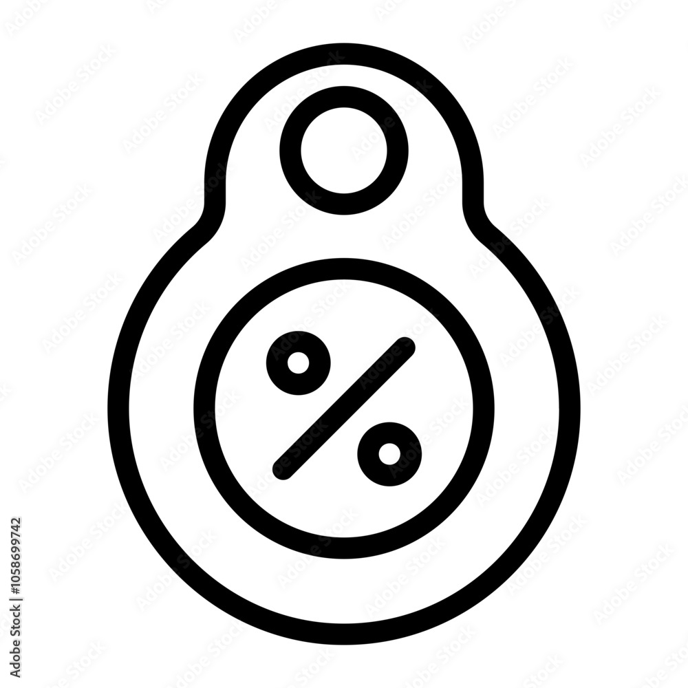 Obraz premium Discount Line Icon