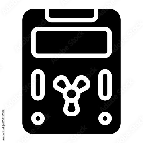 Dosimeter Solid Icon