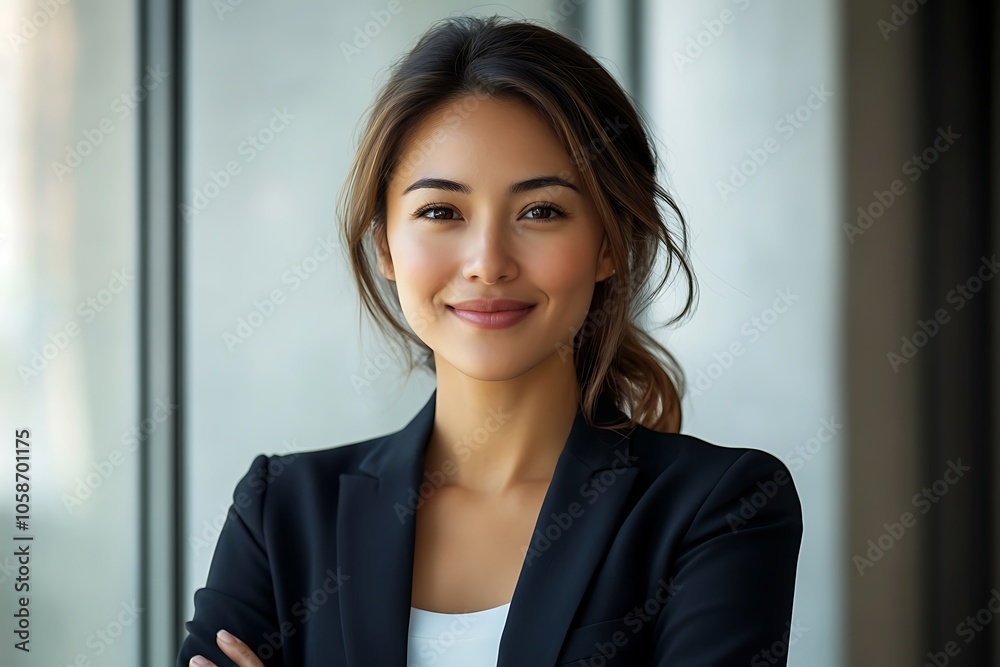 Confident Businesswoman in Stylish Suit - Portrait