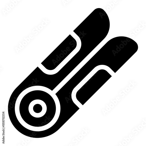 Hair Clip Solid Icon