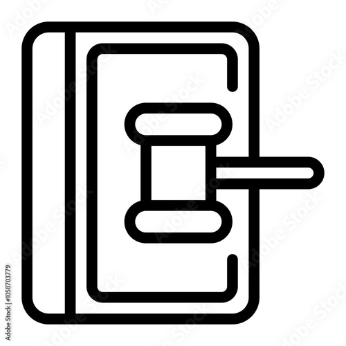 Law Line Icon