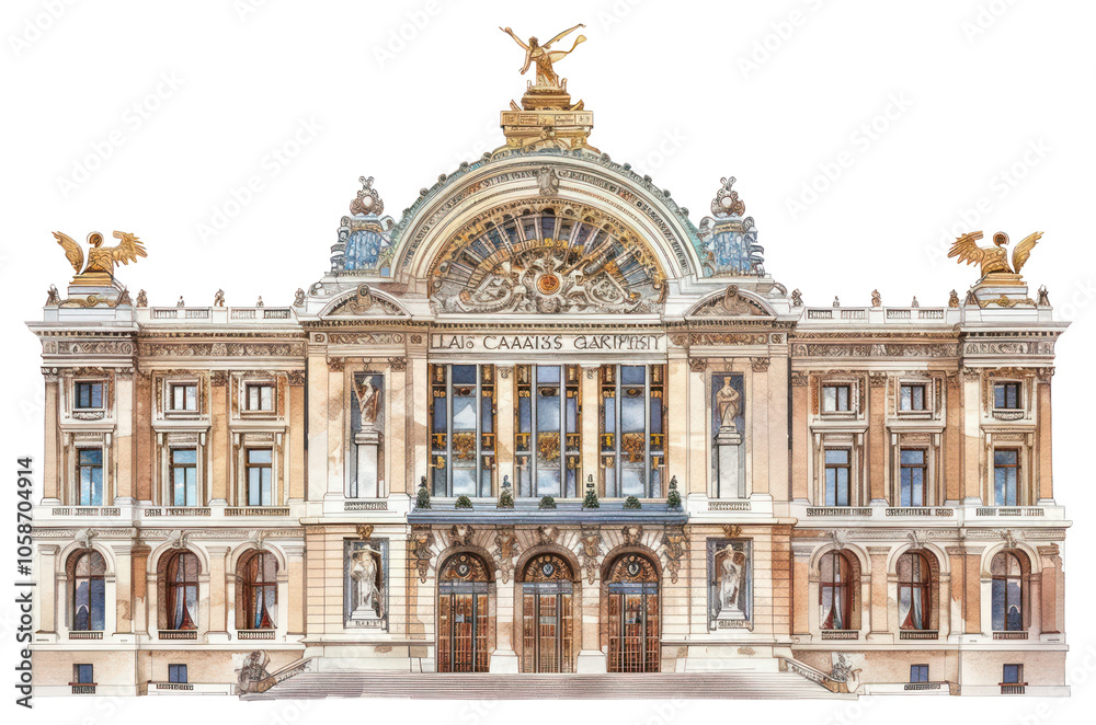 Fototapeta premium PNG Architecture illustration building european.