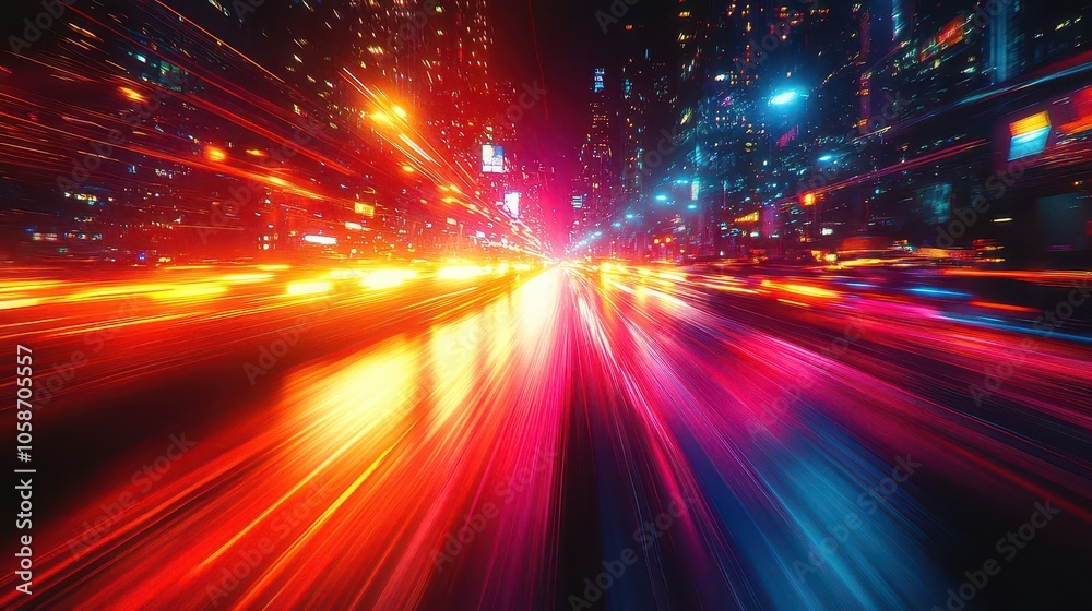 dynamic time lapse capturing the frenetic energy of city traffic, with streaks of light from cars creating a vivid representation of urban life and movement after dark dynamic time lapse capturing the frenetic energy of city traffic, with streaks of light from cars creating a vivid representation of urban life and movement after dark
