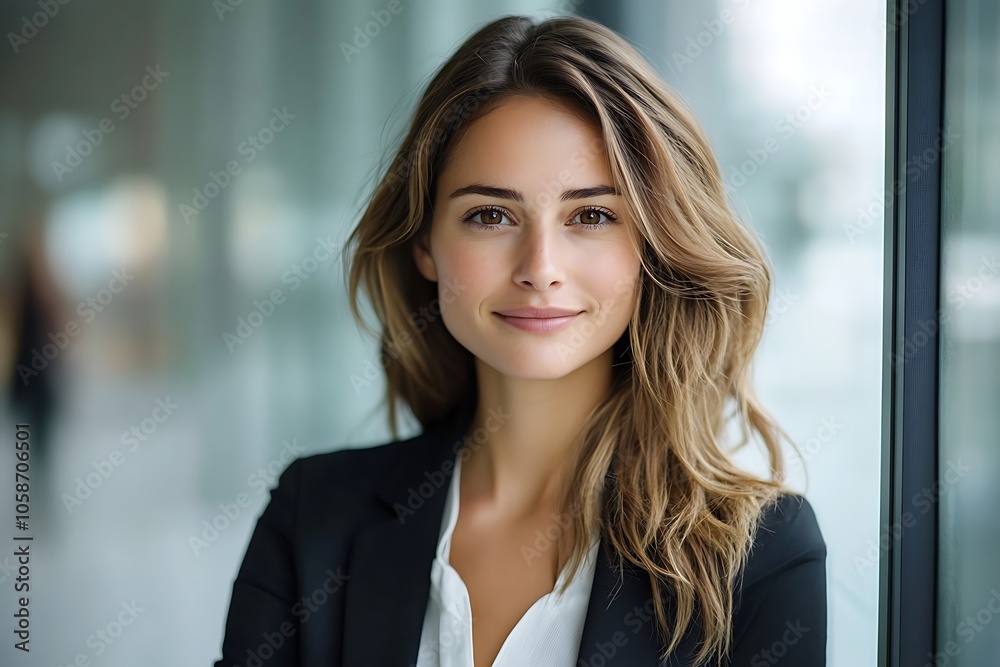 Confident Businesswoman Portrait in Office Setting1 Confident Businesswoman Portrait in Office Setting1