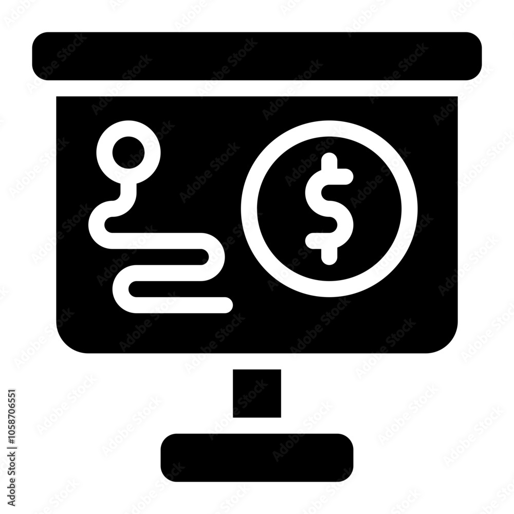 Presentation Solid Icon Presentation Solid Icon