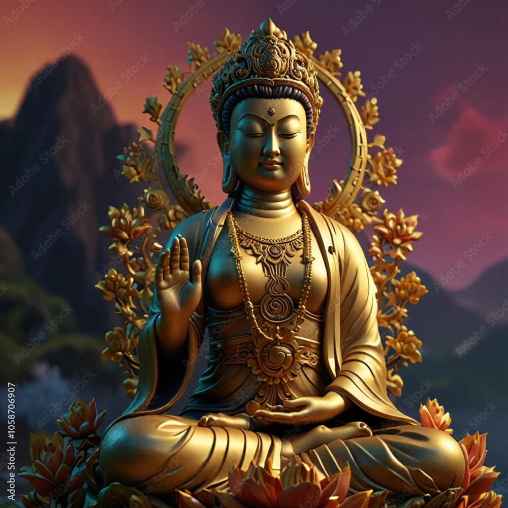 Obraz premium Namo Guanyin Bodhisattva 20241101-3