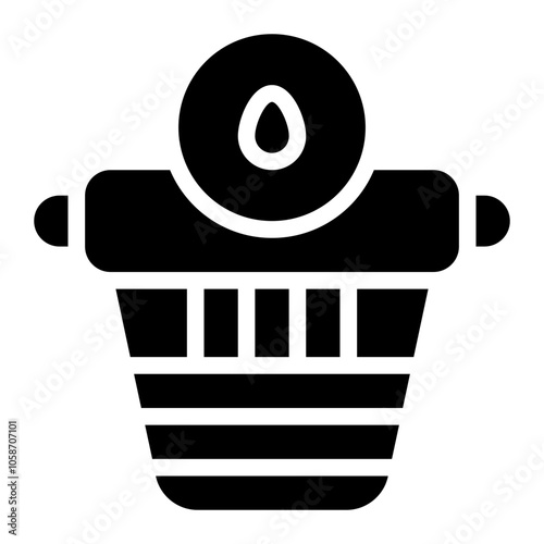 Purified Water Solid Icon