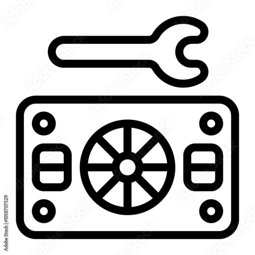 Repairman Line Icon