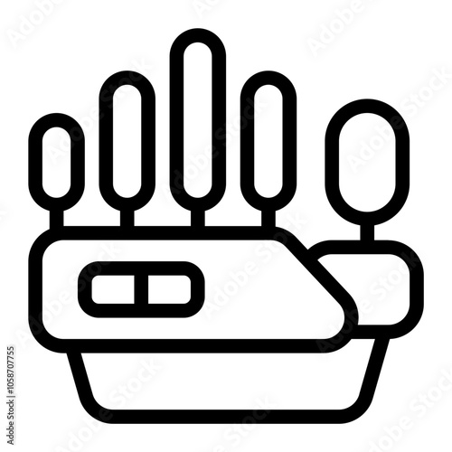 Robot Line Icon