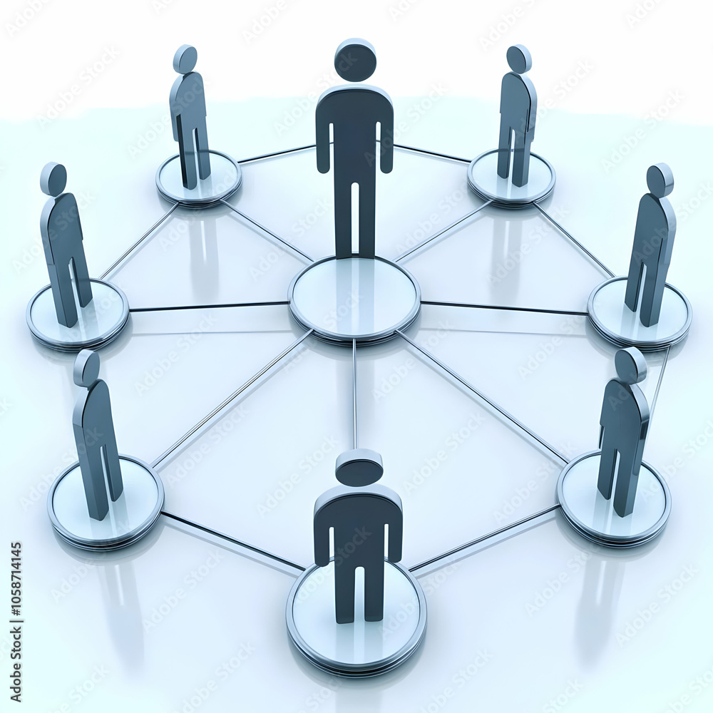 3D Network Connection: Teamwork, Collaboration, and Global Business 3D Network Connection: Teamwork, Collaboration, and Global Business