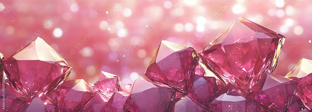 Striking Diamonds on a Vibrant Background Striking Diamonds on a Vibrant Background