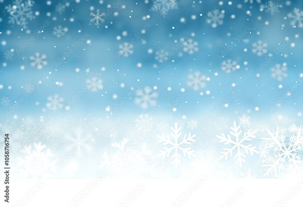 Christmas on a Blue Background with Snow – A Serene Winter Wonderland for the Holiday Season Christmas on a Blue Background with Snow – A Serene Winter Wonderland for the Holiday Season