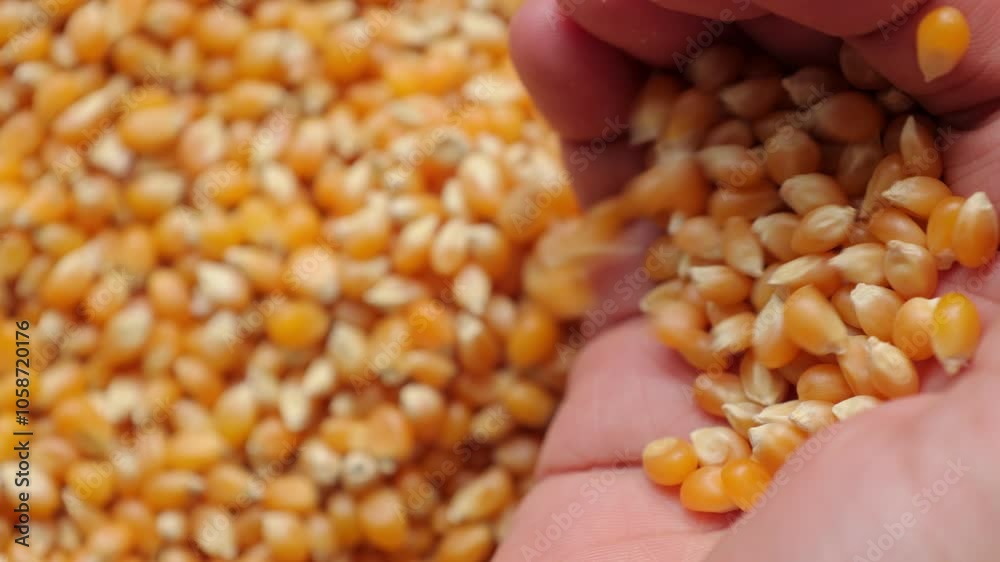corn in hand corn in hand