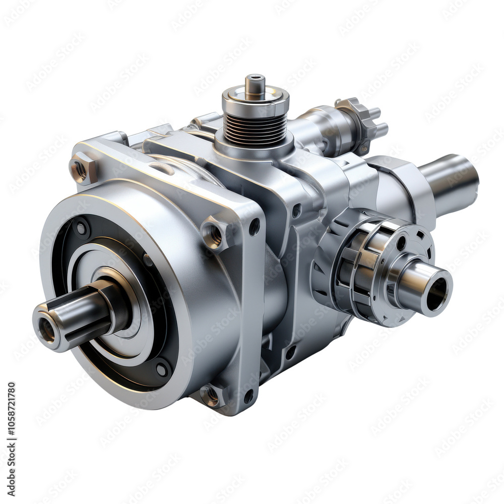 Power steering pump isolated on transparent background Power steering pump isolated on transparent background