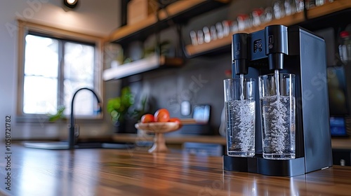 a Reverse Osmosis Filtration Unit in a Home Setting, Highlighting the Clean Water Recycling Process and Promoting Sustainability for Modern Households