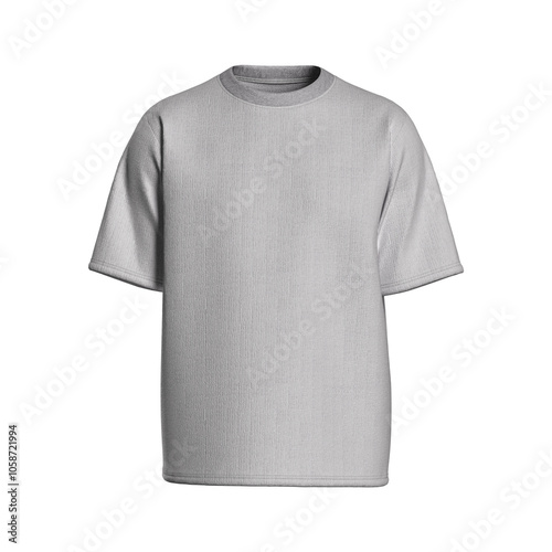 high-quality 3D t-shirt rendering photorealistic textile renderings Front View Transparent Background