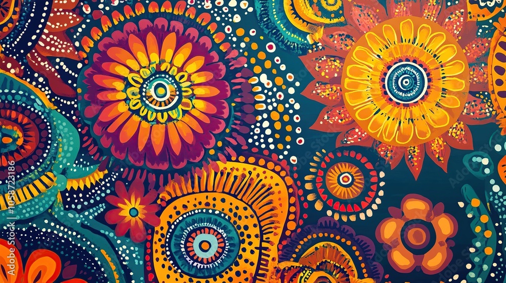 Vibrant Floral Pattern