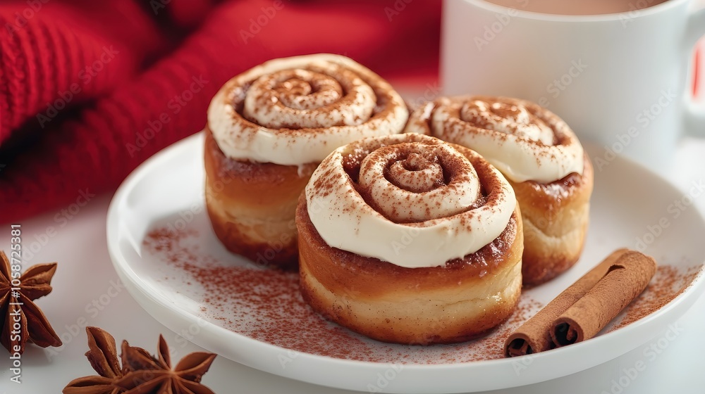 Delicious Cinnamon Rolls with Cream Cheese Topping Delicious Cinnamon Rolls with Cream Cheese Topping
