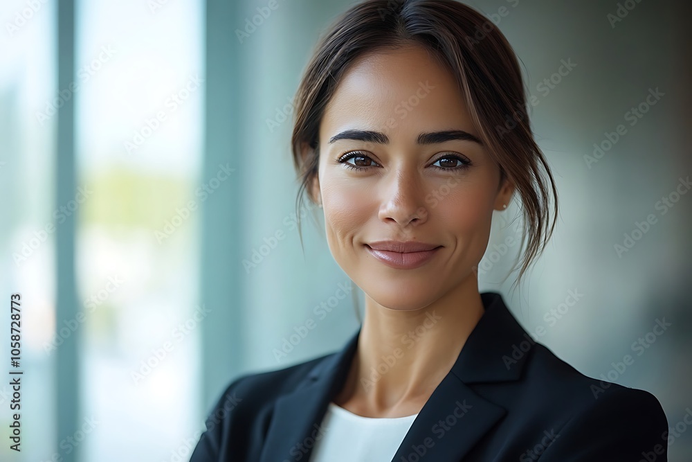 Confident Female Business Leader Close Up Portrait Confident Female Business Leader Close Up Portrait