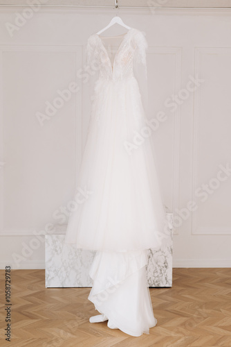 white wedding dress