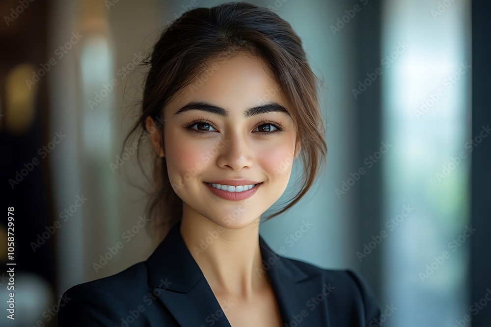 Confident Female Entrepreneur Headshot - Natural Light, Indoor Studio